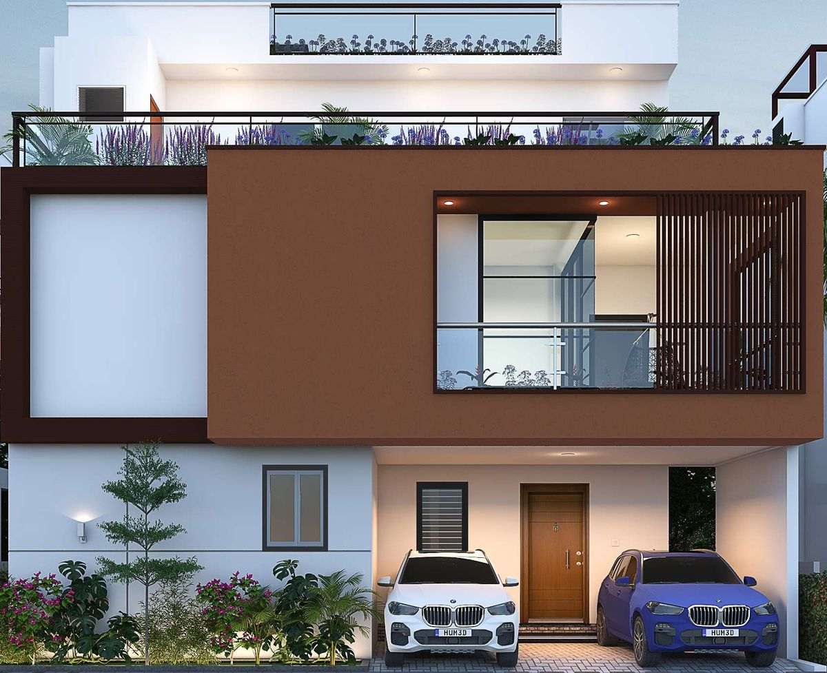Harmony elevation at Konig North County, Devanahalli — architectural render