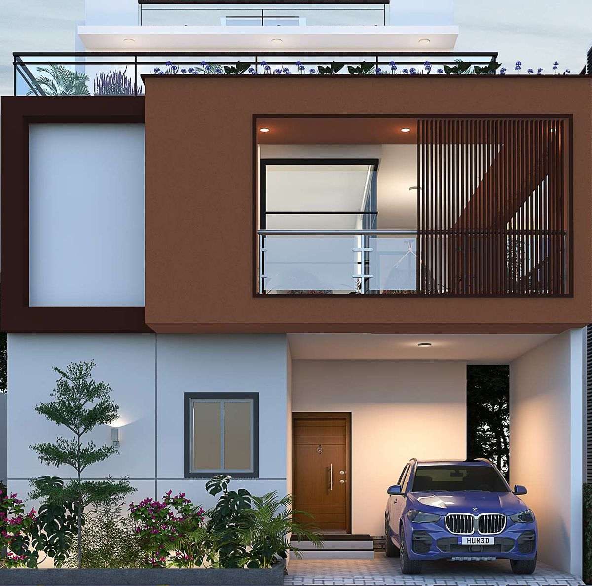 Melody elevation at Konig North County, Devanahalli — architectural render