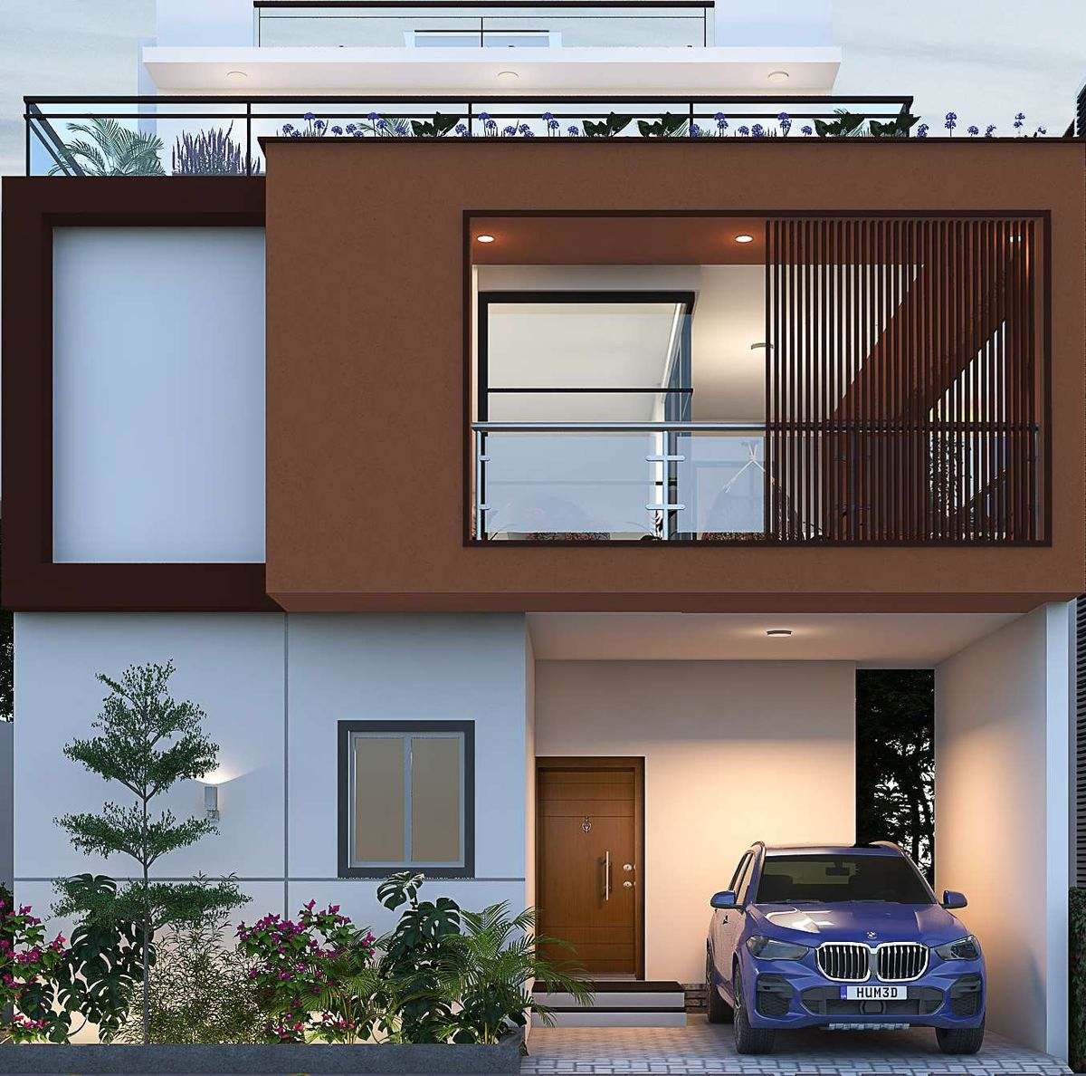 Melody 4BHK villa elevation, 3,200 sq.ft — Konig North County, Devanahalli