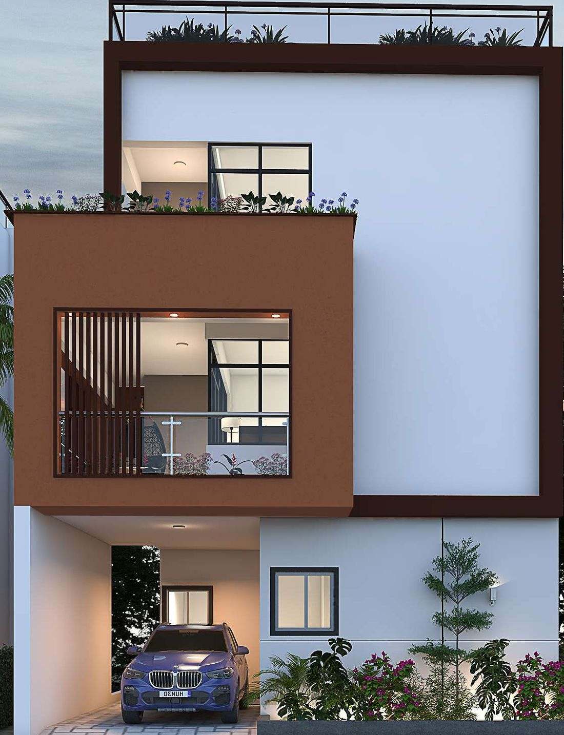 Symphony 4BHK villa elevation, 2,600 sq.ft — Konig North County, Devanahalli